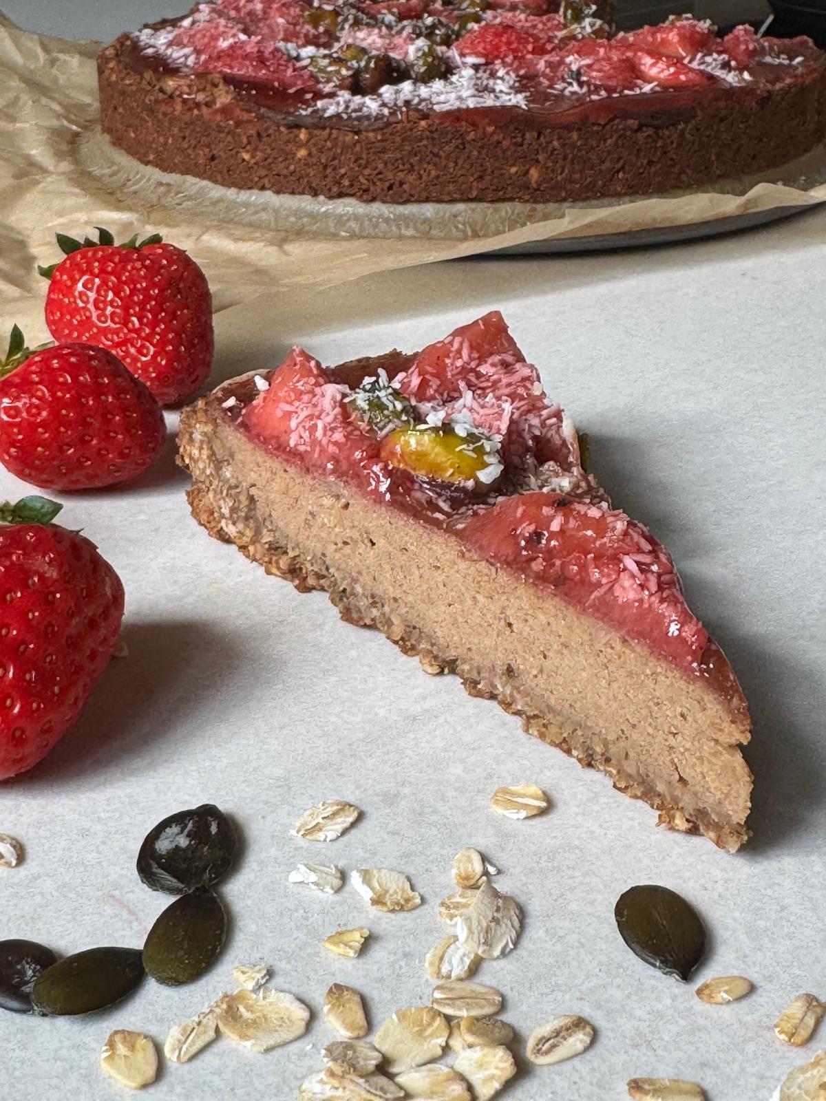 Vanille-Erdbeer Cheesecake